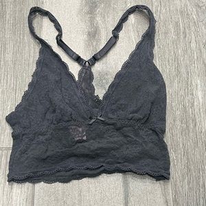 Victoria Secret gray lace bralette - XS